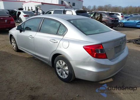 2012 Honda Civic Lx z USA, uszkodzony, nr VIN 19XFB2F58CE090139